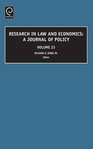 Cover of Research in Law and Economics