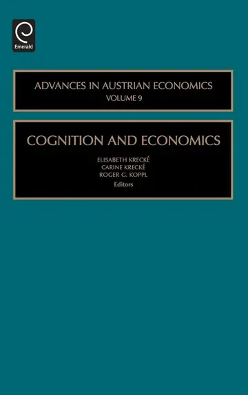 Cover of Cognition and Economics