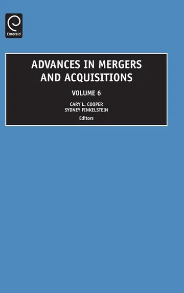 Cover of Advances in Mergers and Acquisitions