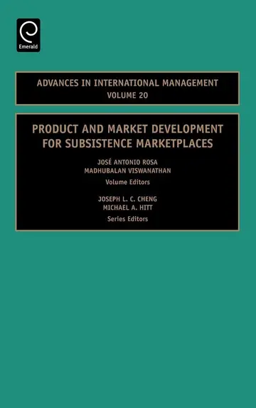 Cover of Product and Market Development for Subsistence Marketplaces