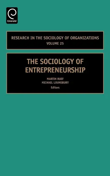 Cover of The Sociology of Entrepreneurship
