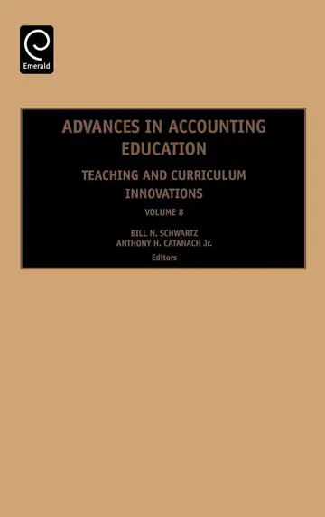 Cover of Advances in Accounting Education