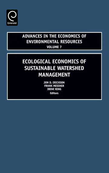 Cover of Ecological Economics of Sustainable Watershed Management