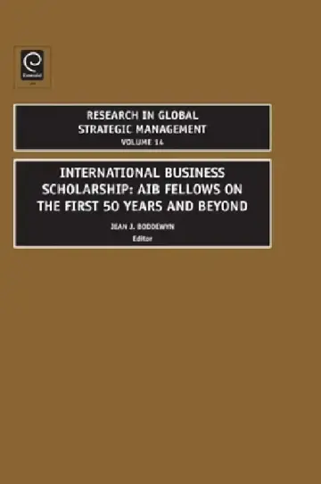 Cover of International Business Scholarship