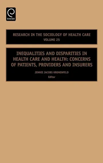 Cover of Inequalities and Disparities in Health Care and Health