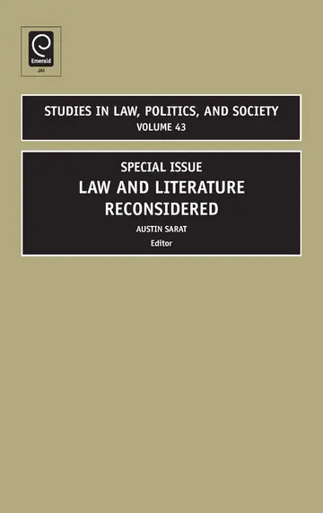 Cover of Law and Literature Reconsidered