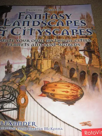 Cover of Drawing & Painting Fantasy Landscapes & Cityscapes