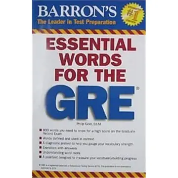 Cover of Barron's Essential Words for the GRE