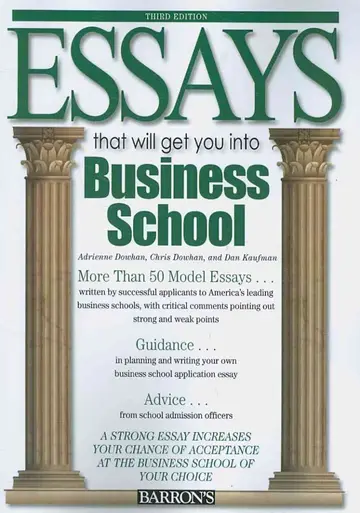 Cover of Essays That Will Get You into Medical School