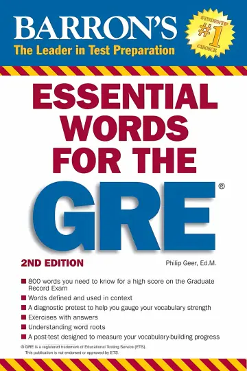 Cover of Barron's Essential Words for the GRE