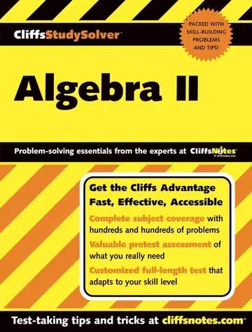 Cover of CliffsStudySolverTM Algebra II