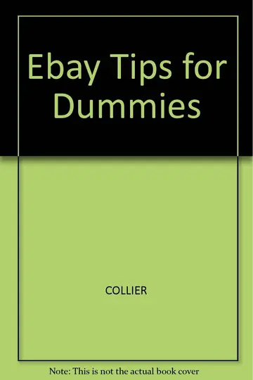Cover of Ebay Tips for Dummies