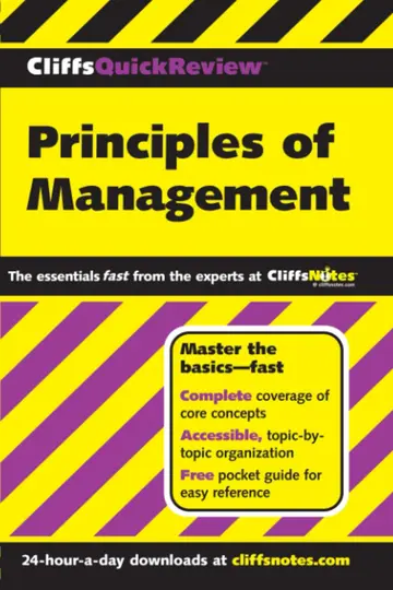 Cover of CliffsQuickReview Principles of Management