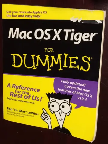 Cover of Mac OS X Tiger for Dummies
