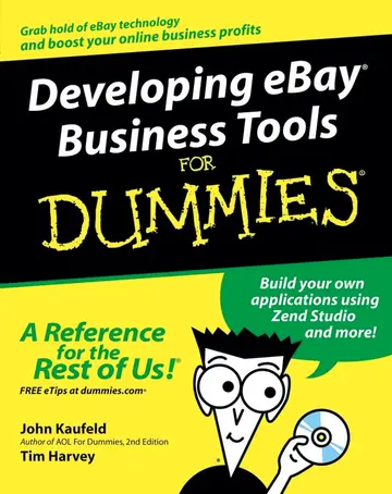 Cover of Developing eBay Business Tools for Dummies