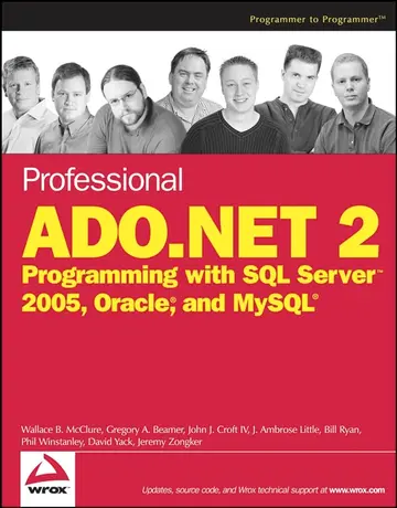 Cover of Professional ADO.NET 2