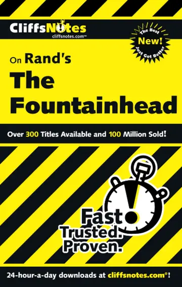 Cover of CliffsNotes on Rand's the Fountainhead