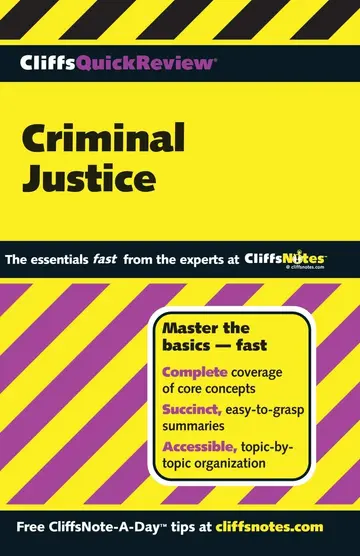 Cover of CliffsQuickReview Criminal Justice