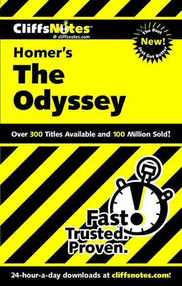 Cover of Cliffsnotes on Homer's Odyssey