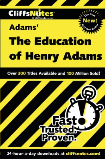 Cover of CliffsNotes on Adams' the Education of Henry Adams