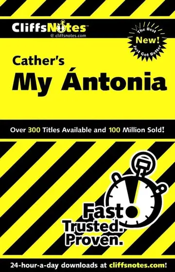 Cover of CliffsNotesTM on Cather′s My Ántonia