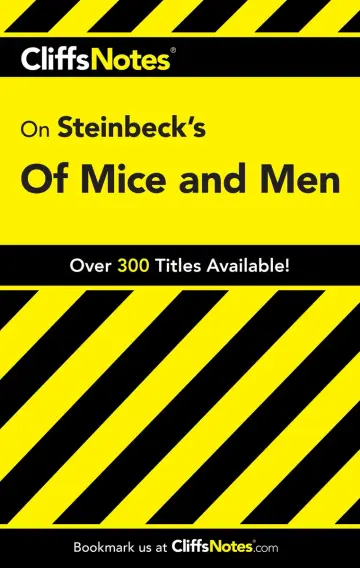 Cover of Cliffsnotes on Steinbeck's of Mice and Men