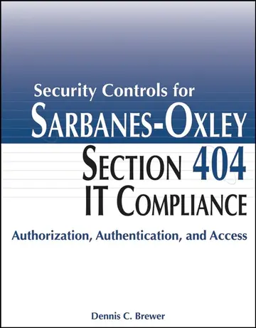 Cover of Security Controls for Sarbanes–Oxley Section 404 IT Compliance
