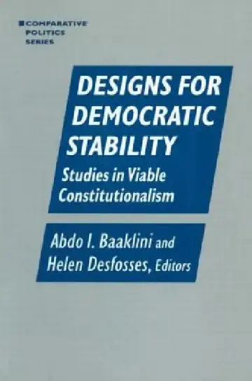 Cover of Designs for Democratic Stability