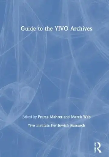 Cover of Guide to the YIVO Archives