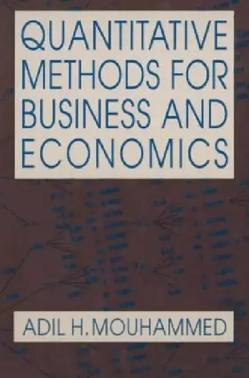 Cover of Quantitative Methods for Business and Economics