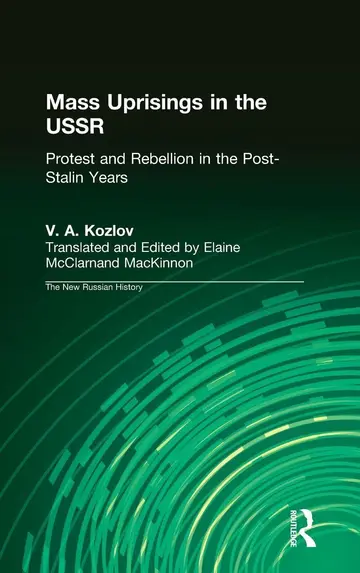 Cover of Mass Uprisings in the USSR Under Khrushchev and Brezhnev