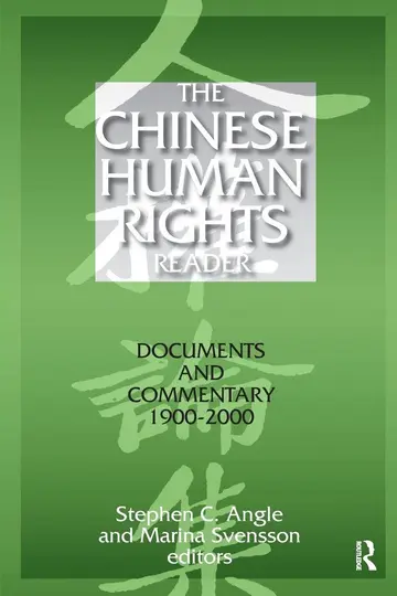 Cover of The Chinese Human Rights Reader