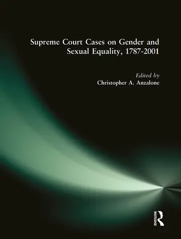 Cover of Supreme Court Cases on Political Representation, 1787-2001