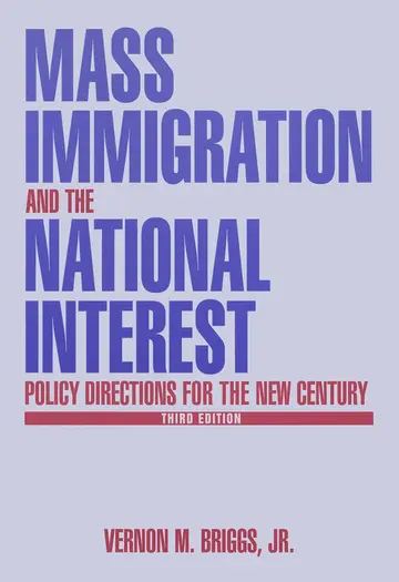Cover of Mass Immigration and the National Interest