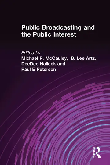 Cover of Public Broadcasting and the Public Interest