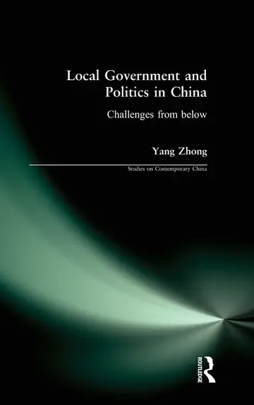 Cover of Local Government and Politics in China