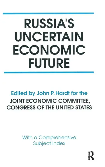 Cover of Russia's Uncertain Economic Future