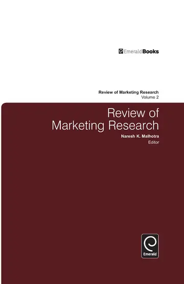 Cover of Review of Marketing Research