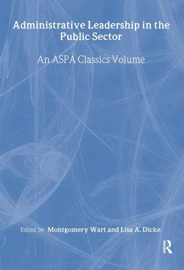 Cover of Administrative Leadership in the Public Sector