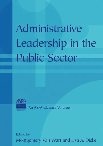 Cover of Administrative Leadership in the Public Sector