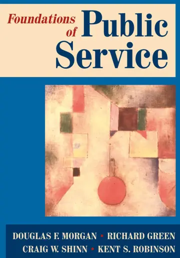 Cover of Foundations of Public Service