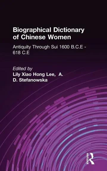 Cover of Biographical Dictionary of Chinese Women