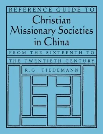 Cover of Reference Guide to Christian Missionary Societies in China