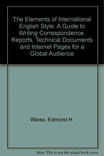 Cover of The Elements of International English Style