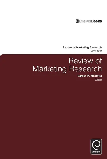 Cover of Review of Marketing Research