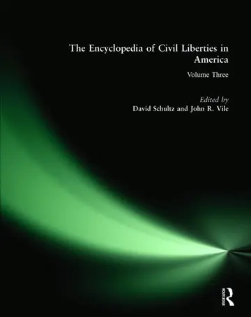 Cover of The Encyclopedia of Civil Liberties in America