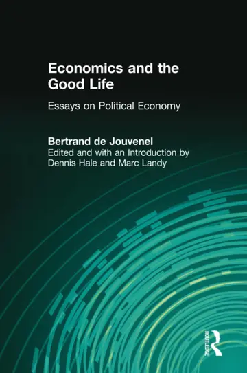Cover of Economics and the Good Life
