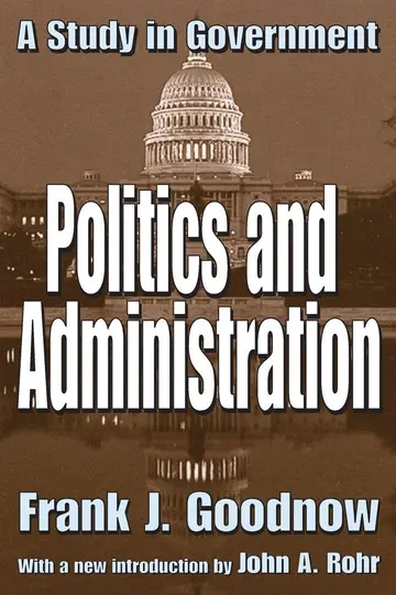 Cover of Politics and Administration