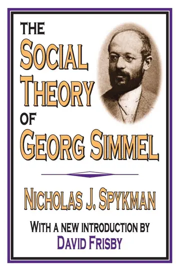 Cover of The Social Theory of Georg Simmel