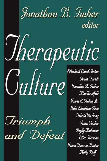 Cover of Therapeutic Culture